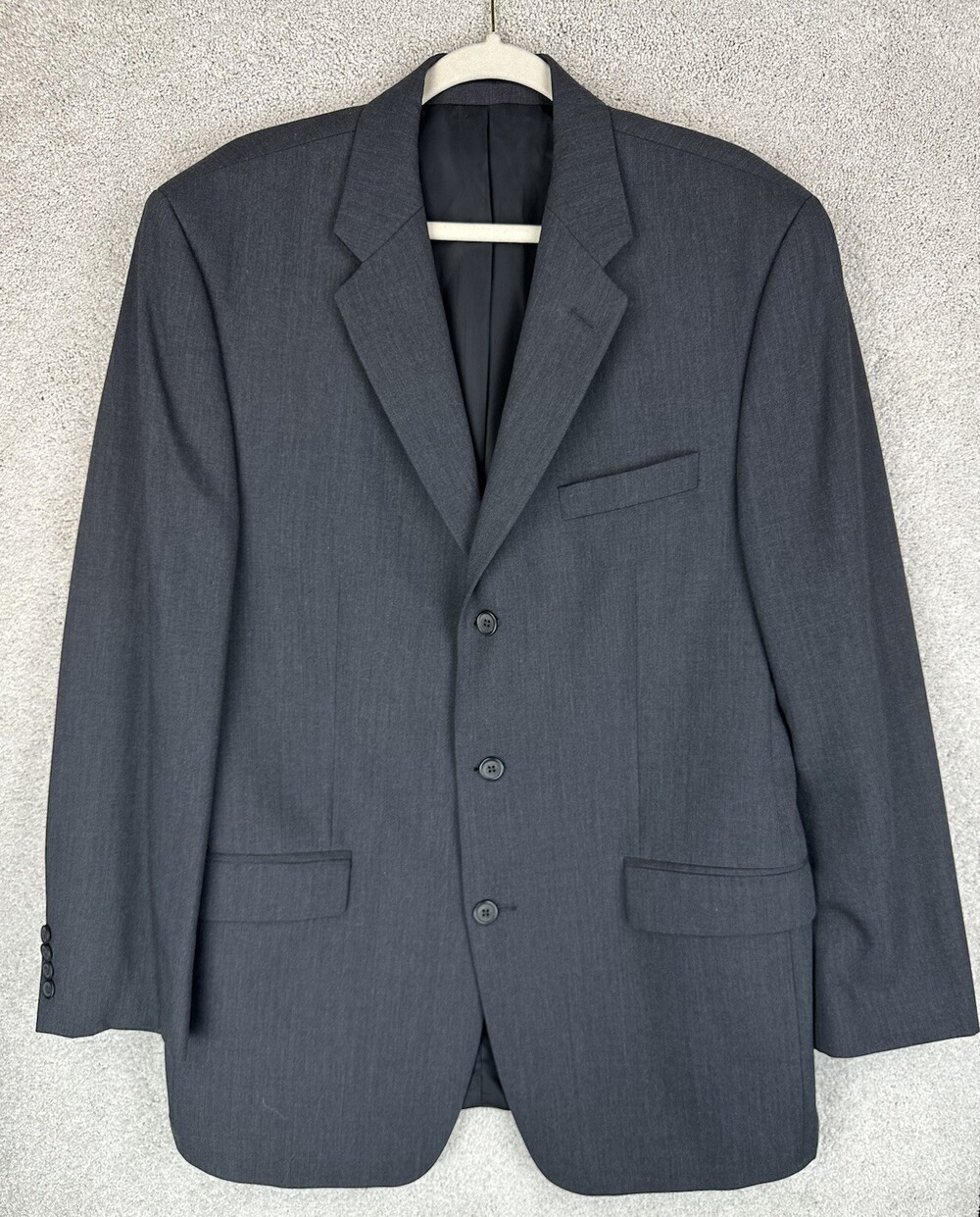 Calvin Klein Gray Jacket Blazer Mens 42 Long Sport Coat Formal Business Flawed